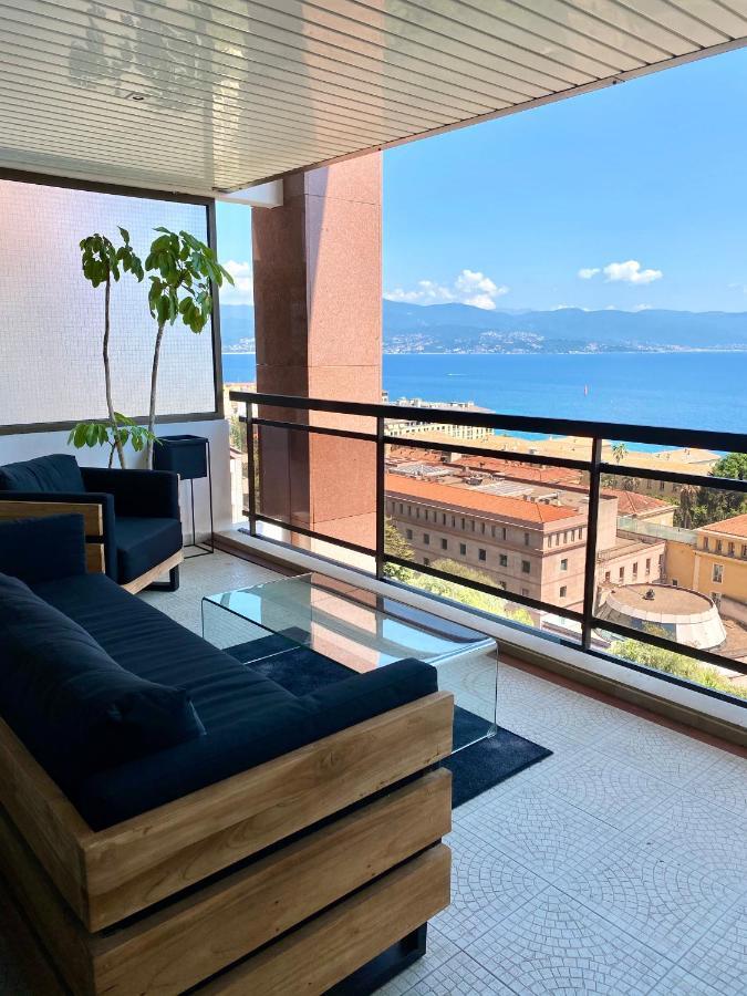 Grand T2 Standing Ajaccio Proche Centre Et Plages Vue Panoramique Parking Prive Экстерьер фото