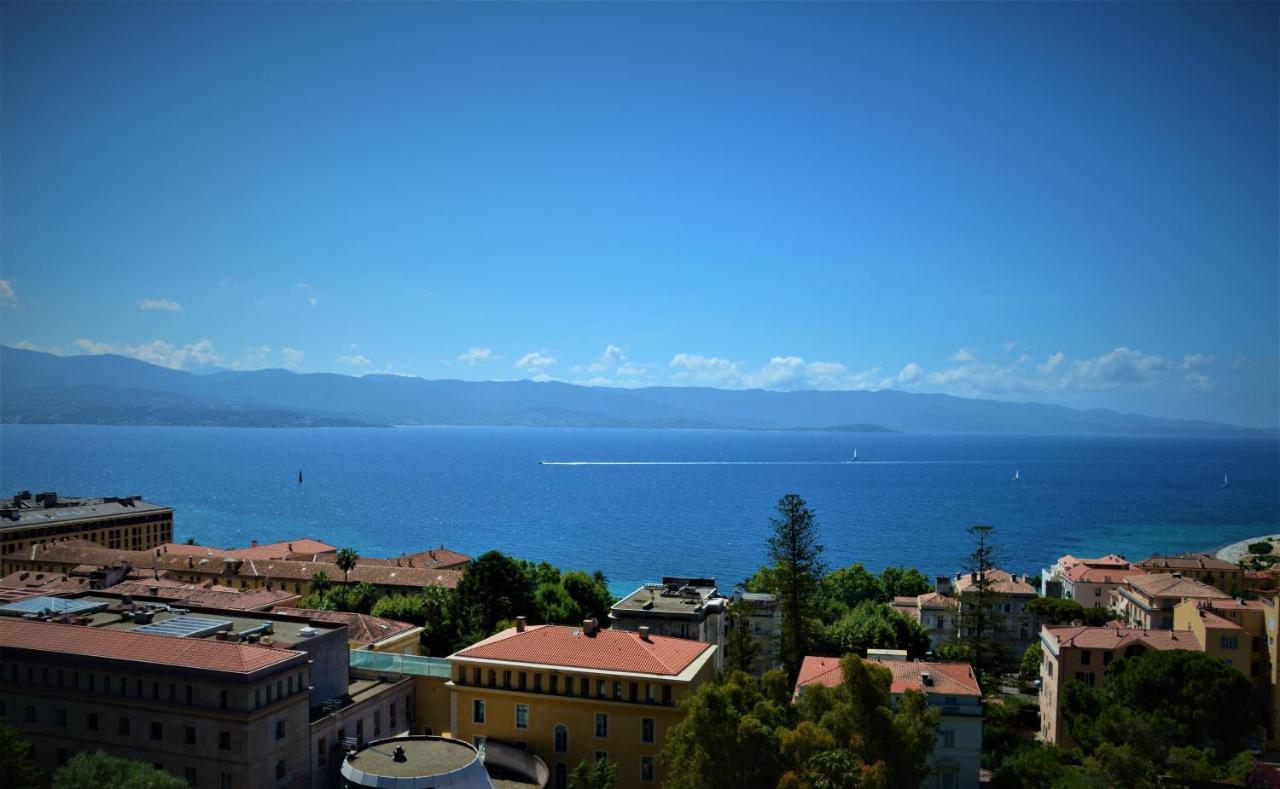 Grand T2 Standing Ajaccio Proche Centre Et Plages Vue Panoramique Parking Prive Экстерьер фото
