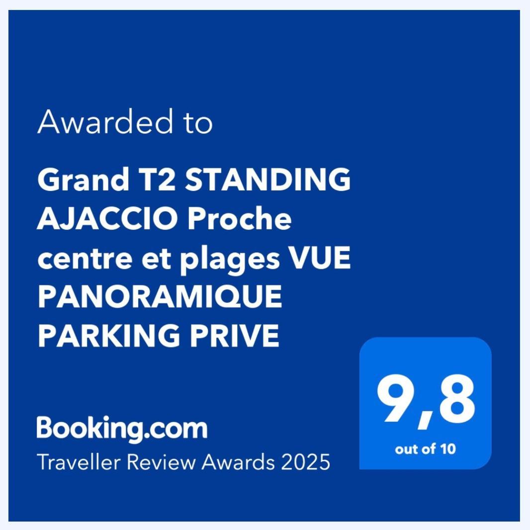 Grand T2 Standing Ajaccio Proche Centre Et Plages Vue Panoramique Parking Prive Экстерьер фото