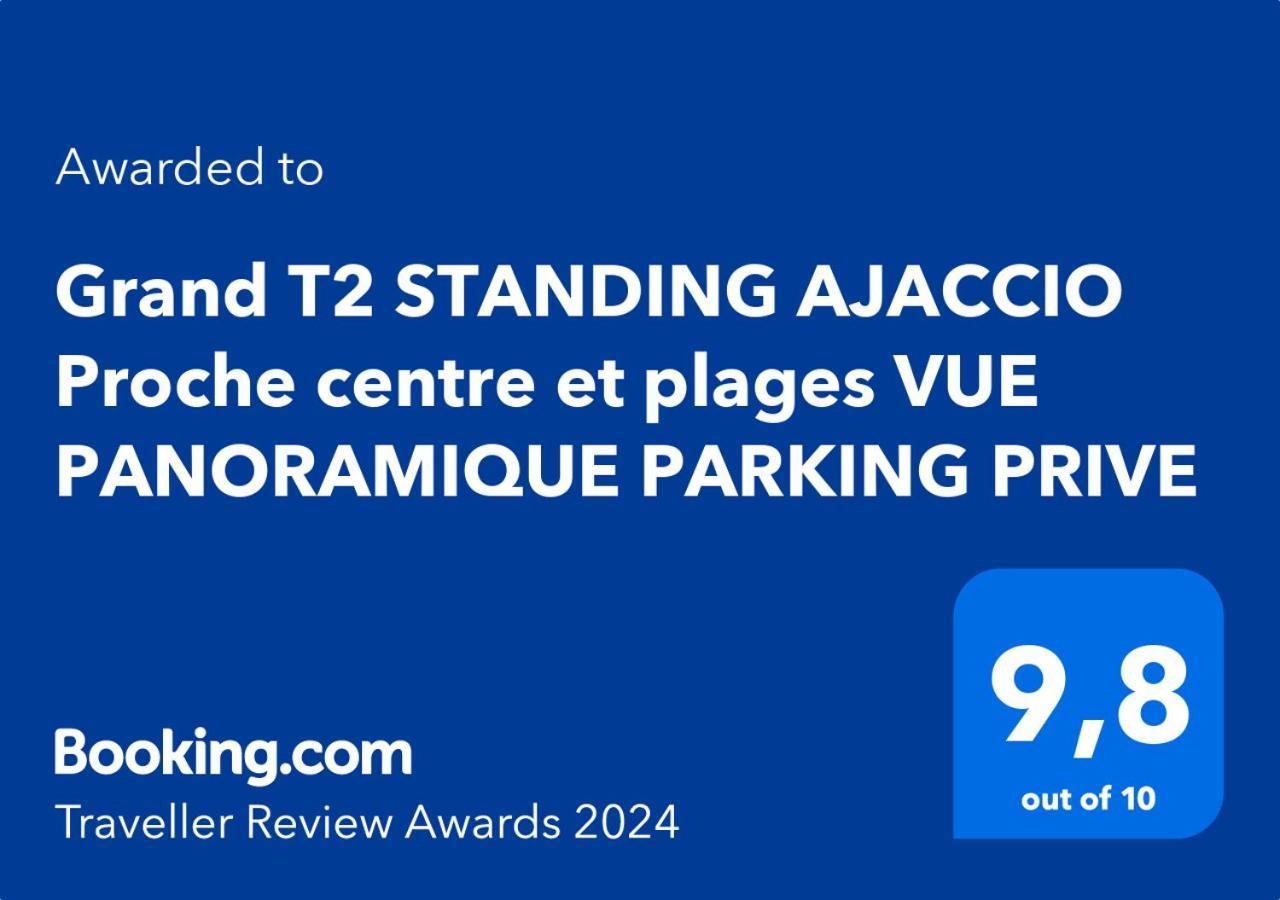 Grand T2 Standing Ajaccio Proche Centre Et Plages Vue Panoramique Parking Prive Экстерьер фото