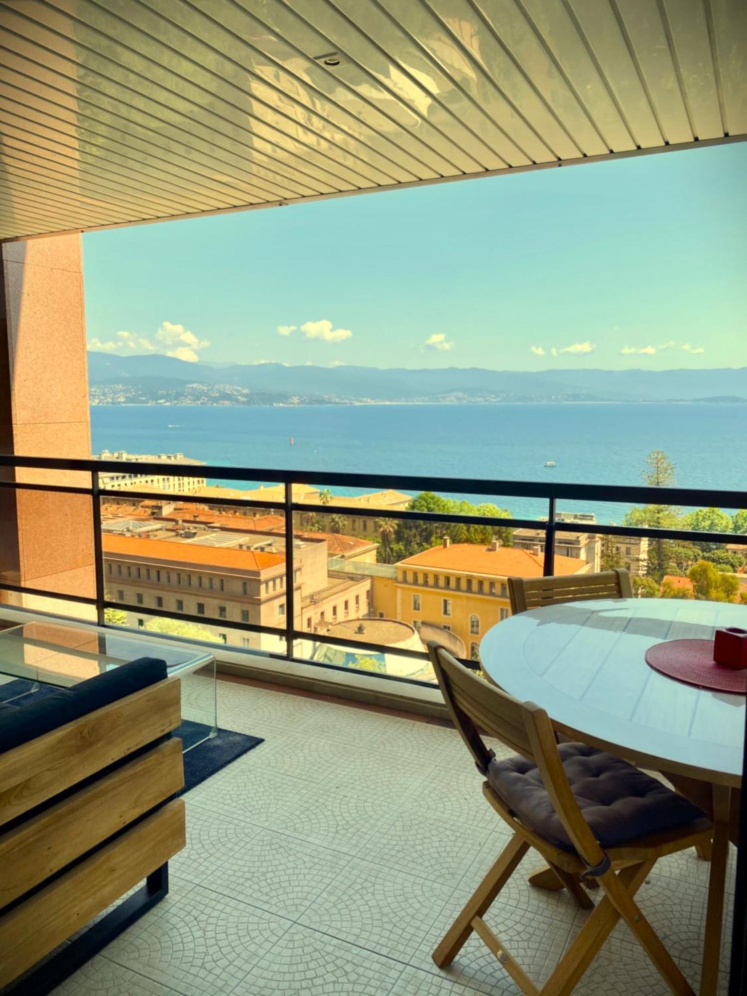 Grand T2 Standing Ajaccio Proche Centre Et Plages Vue Panoramique Parking Prive Экстерьер фото